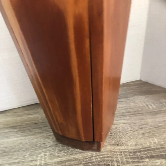 Handmade Wooden Rectangular Vase - Picture 4 of 12